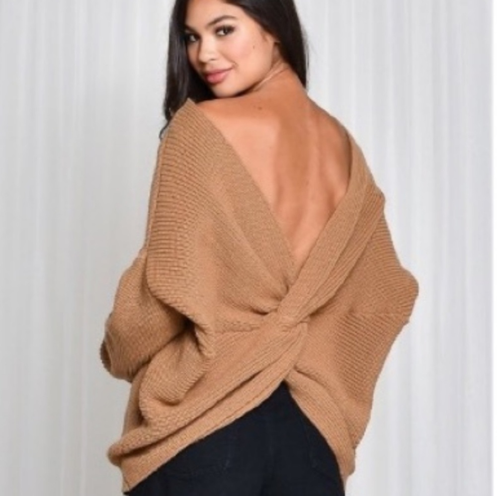 Twisted knot sweater